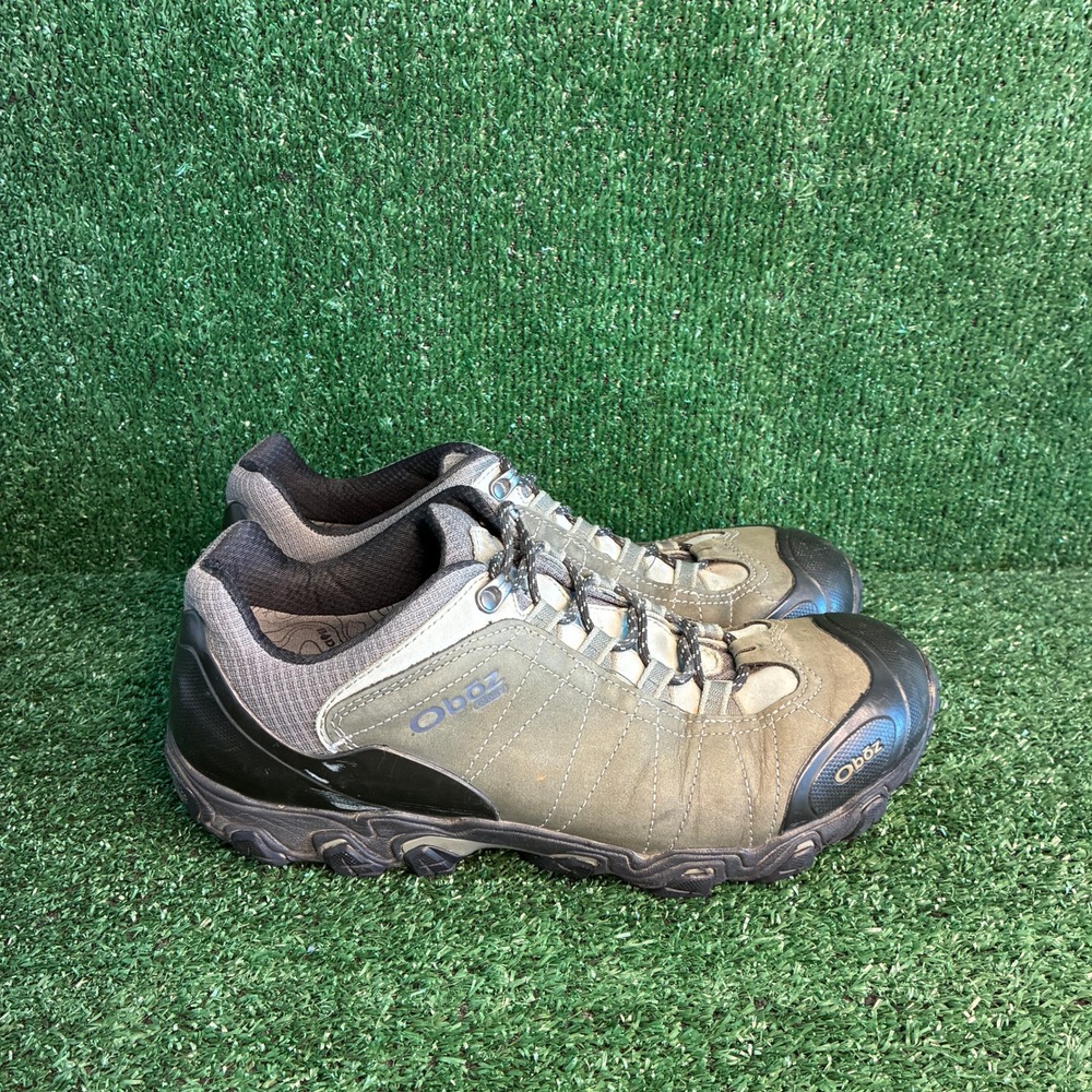 Oboz Waterproof Low Outdoor Hiking Trail Gorpcore Shoes Olive Green Mens 12 Wide